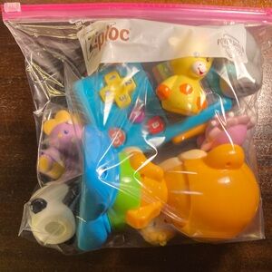 Multi-Color Bath & Activity Toy Set for Baby